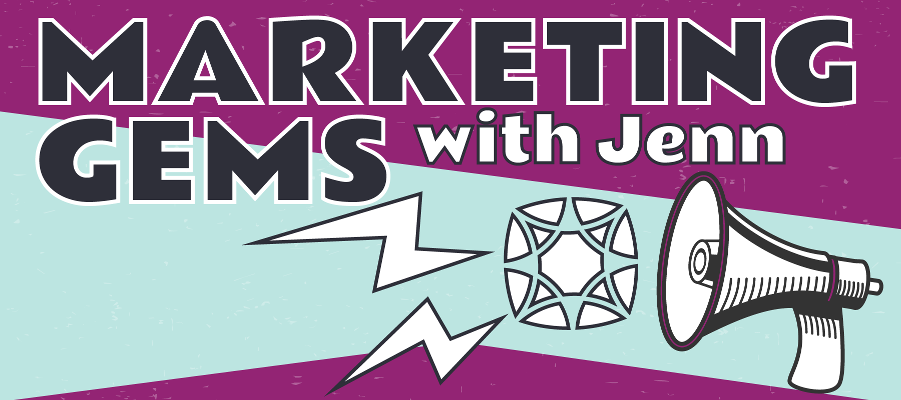 Marketing Gems with Jenn header image.